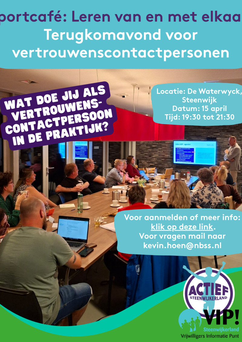 Terugkomdag vertrouwenscontactpersonen