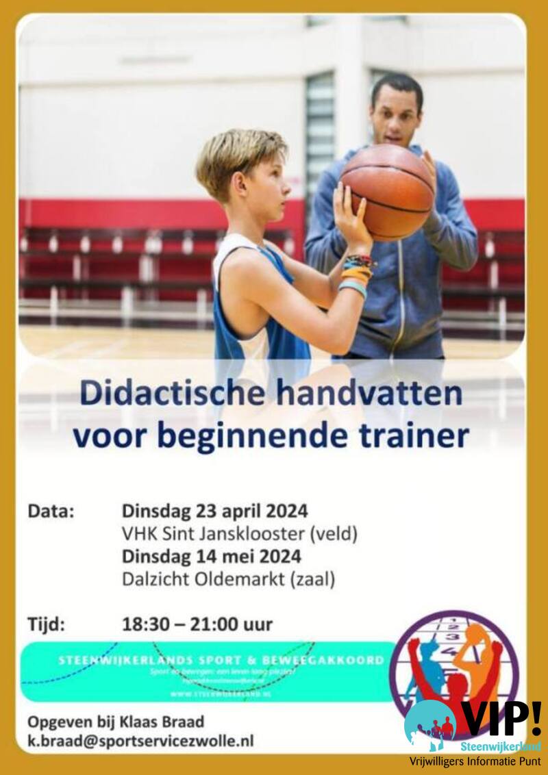 Trainingen voor vrijwillige sportieve trainers.