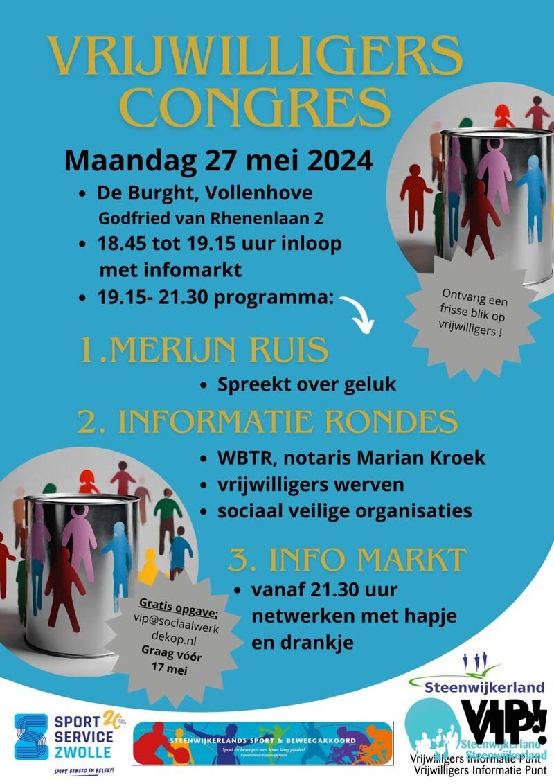 Vrijwilligers Congres Steenwijkerland 27 mei 2024